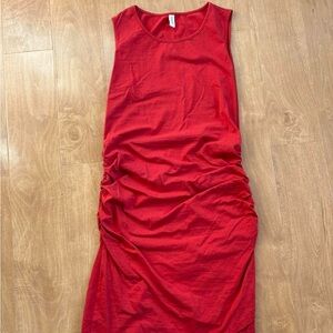 Missufe Elegant Red Sleeveless Dress
